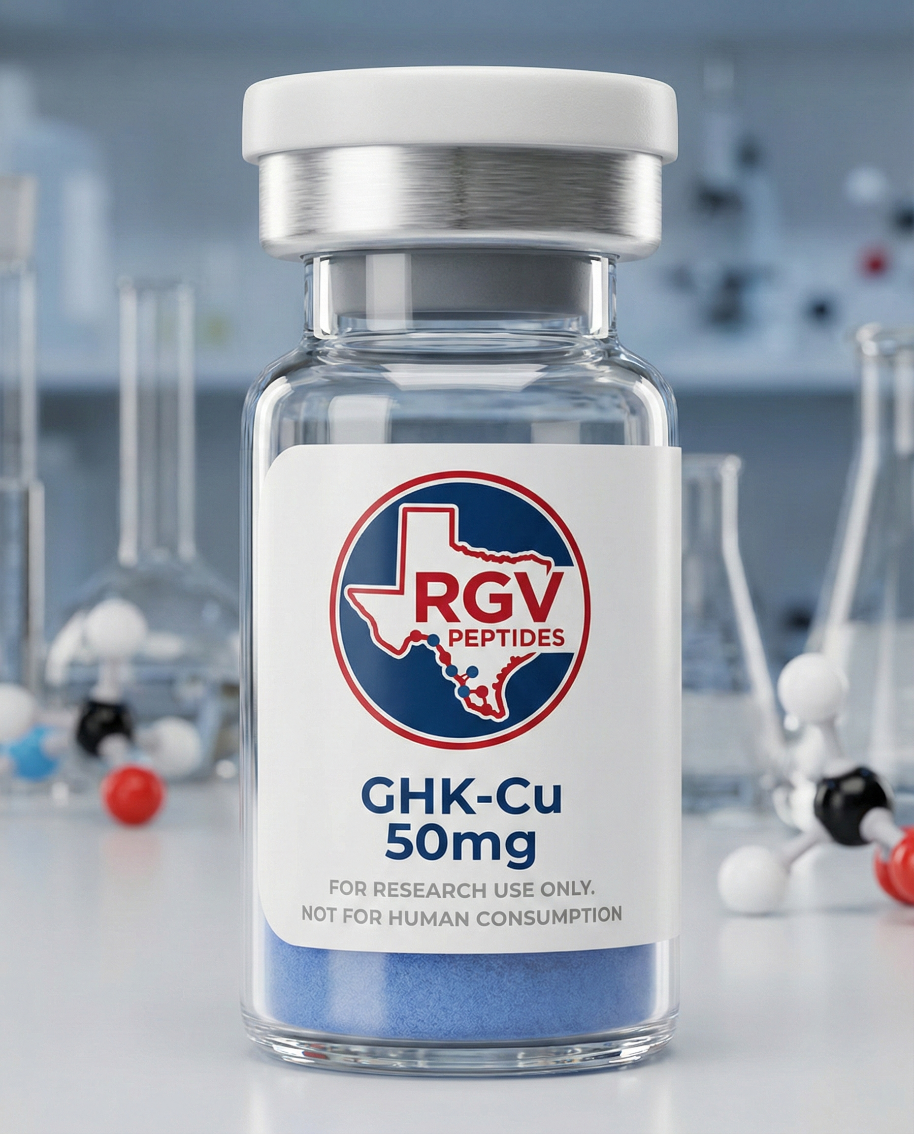 GHK-Cu - Research peptide vial